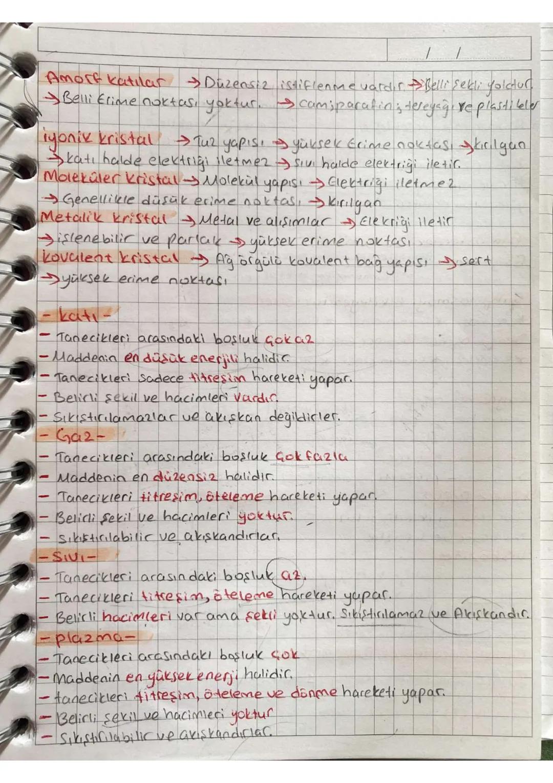 Amorf katılar Düzensiz istiflenme vardır. Belli sekli yoldur
Belli Elime noktası yoktur. camiparatin; tereyağı ve plastibler
iyonik kristal
