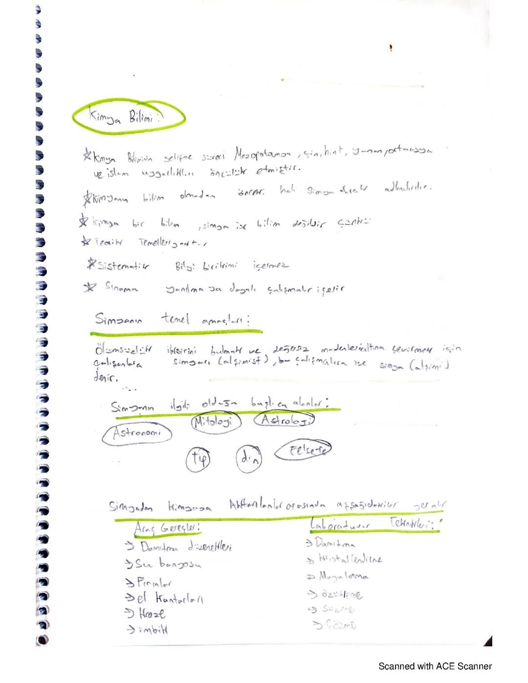 TYT Kimya Kimya Bilimi  9. Sınıf Konu Anlatımı