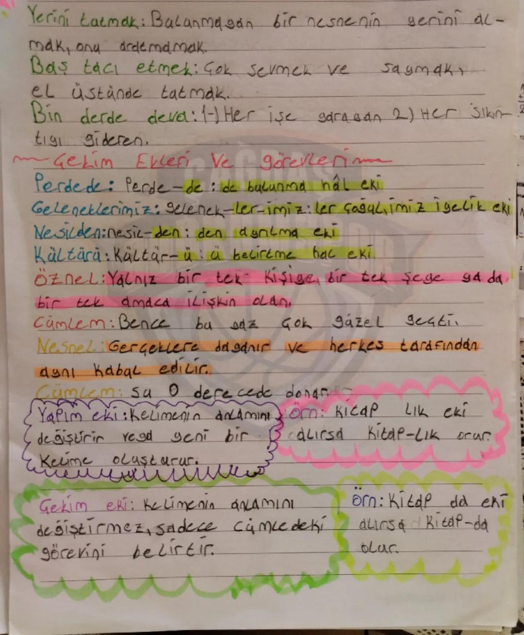 Yerini taemak: Balanmagan bir nesnenin
mak, onu dreemd mak
Bas tacı etmet: Çok Sevmek ve
el stande tatmak.
yerini al-
Saymak
Bin derde deva: