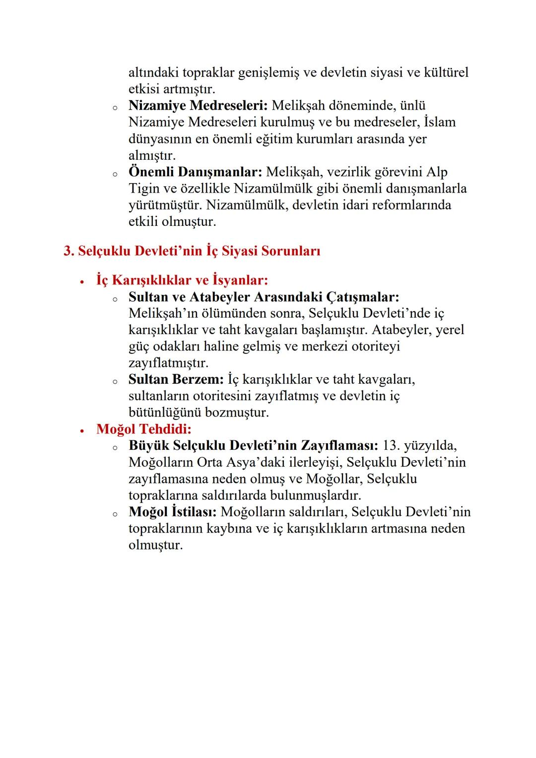 BÜYÜK SELÇUKLU DEVLETİ
DÖNEMİ'NDEKİ SİYASİ GELİŞMELER
1. Büyük Selçuklu Devleti'nin Kuruluşu ve Yayılması
•
.
Kuruluş:
о
о
Selçuk Bey ve Oğu
