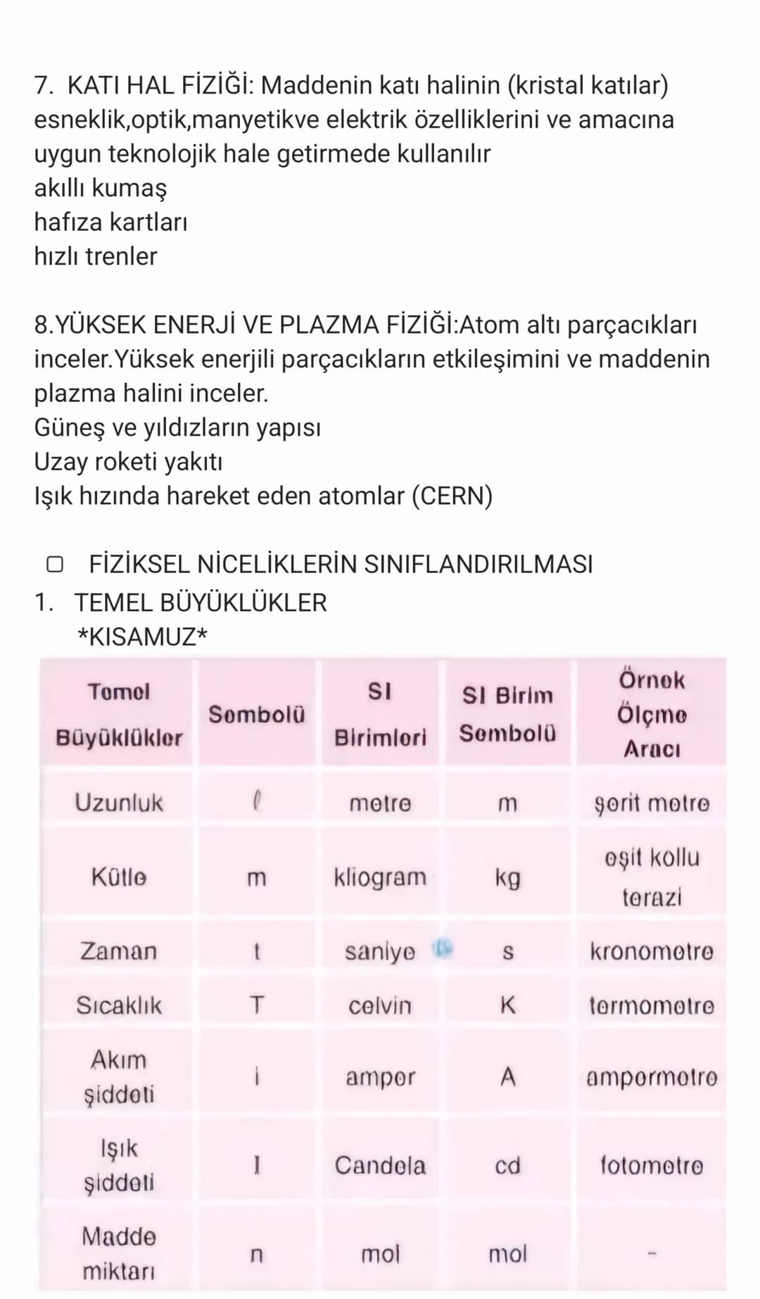 FİZİK
FİZİK BİLİMİNE GİRİŞ
O fizik nedir?
Fizk madde ve enerji arasındakı etkileşimi inceleyen bir birlim
dalıdır.
Gözlem deney ve matematik