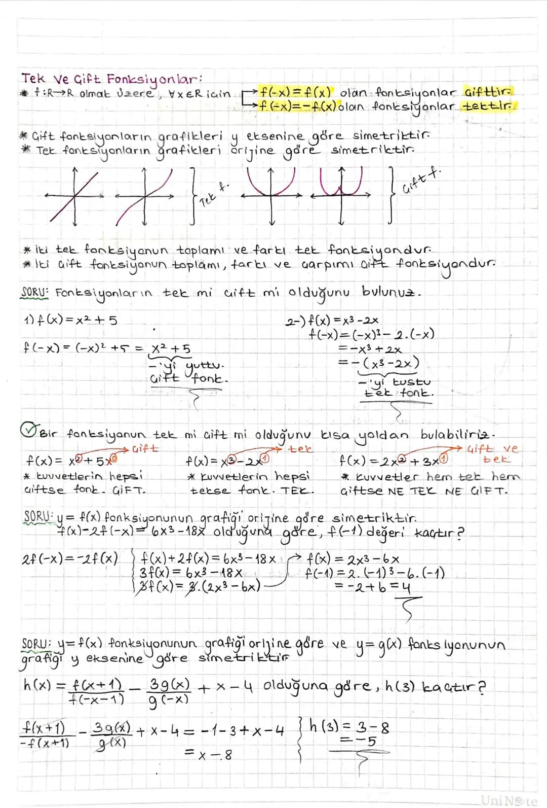 NOT: y = ax² gratiği orijinden geaer. ( x'e
y=ax² + bx
FONKSİYONLARDA UYGULAMALAR:
Over
ise
y=0
arjinder gener.
Fonksiyon Grafiğinin Eksenle