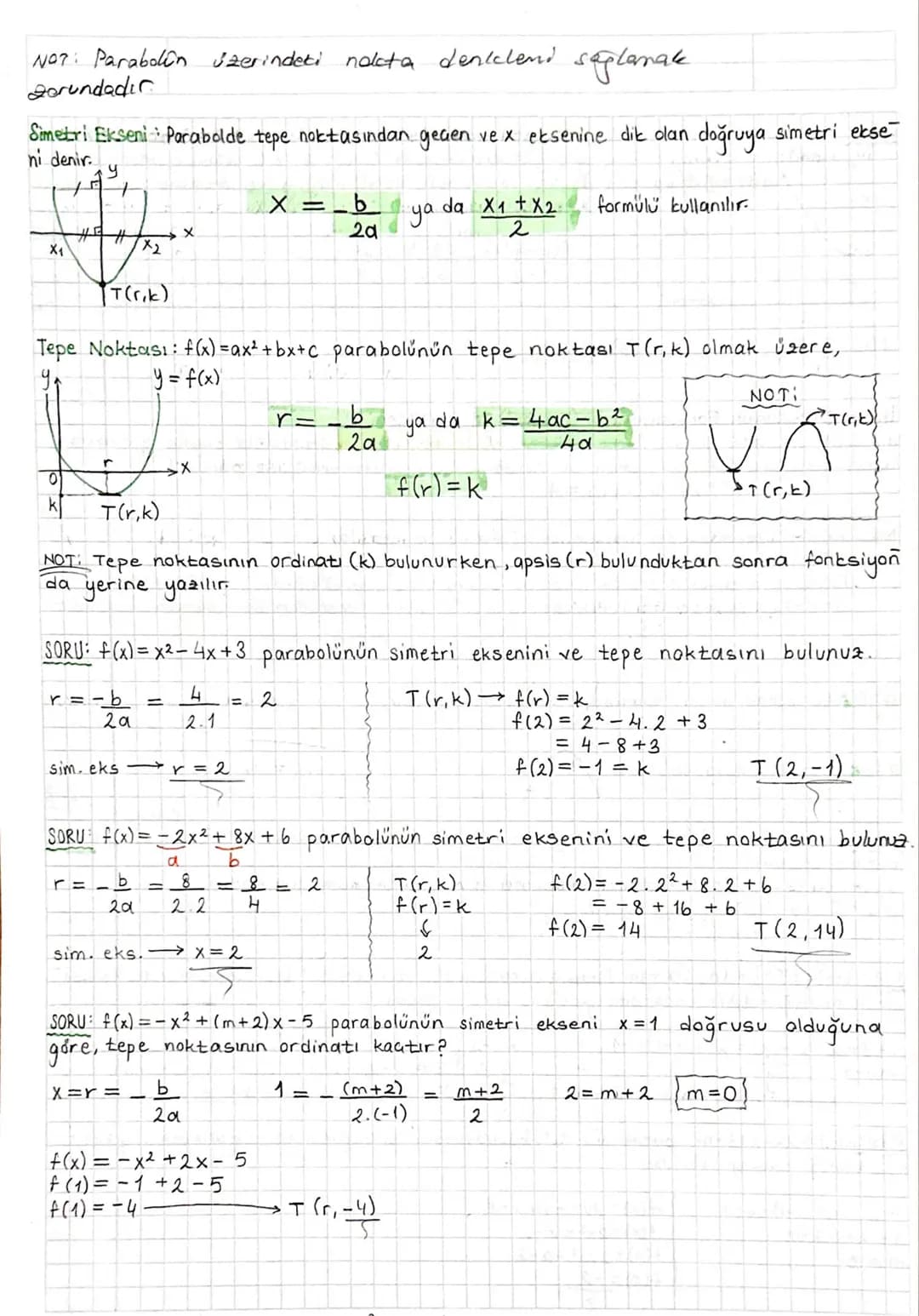 NOT: y = ax² gratiği orijinden geaer. ( x'e
y=ax² + bx
FONKSİYONLARDA UYGULAMALAR:
Over
ise
y=0
arjinder gener.
Fonksiyon Grafiğinin Eksenle