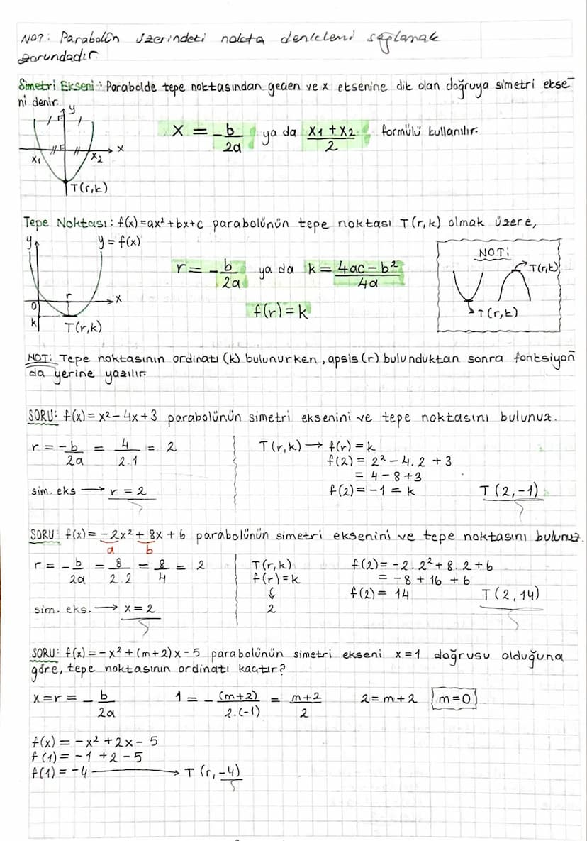NOT: y = ax² gratiği orijinden geaer. ( x'e
y=ax² + bx
FONKSİYONLARDA UYGULAMALAR:
Over
ise
y=0
arjinder gener.
Fonksiyon Grafiğinin Eksenle