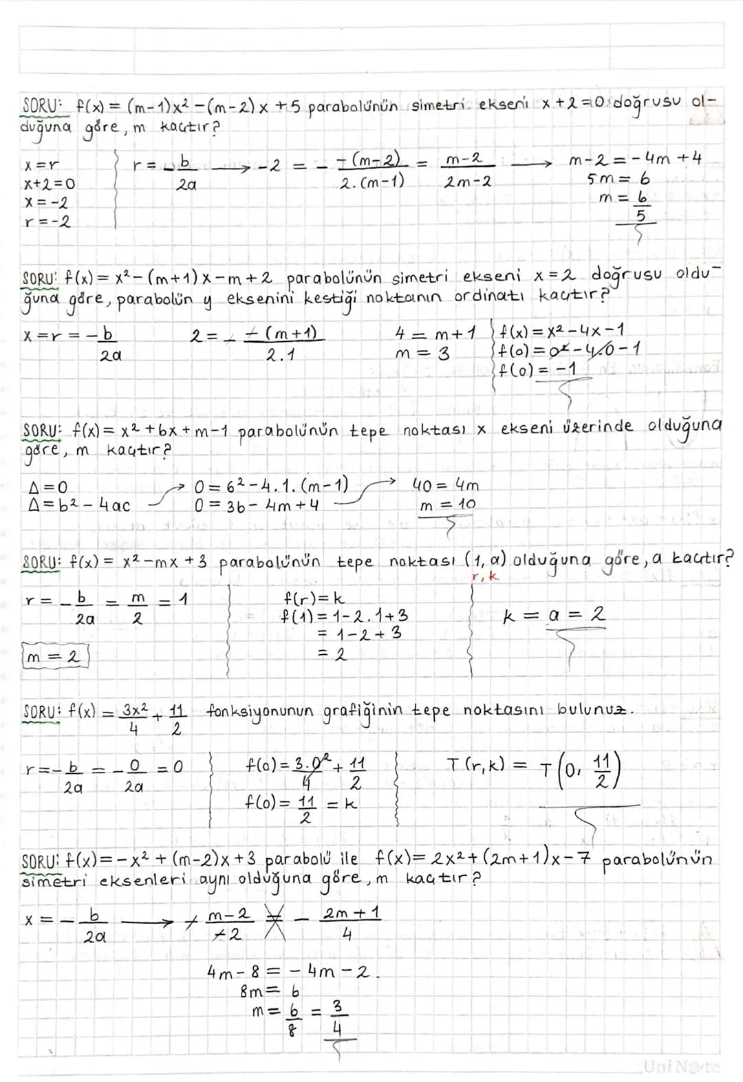 NOT: y = ax² gratiği orijinden geaer. ( x'e
y=ax² + bx
FONKSİYONLARDA UYGULAMALAR:
Over
ise
y=0
arjinder gener.
Fonksiyon Grafiğinin Eksenle