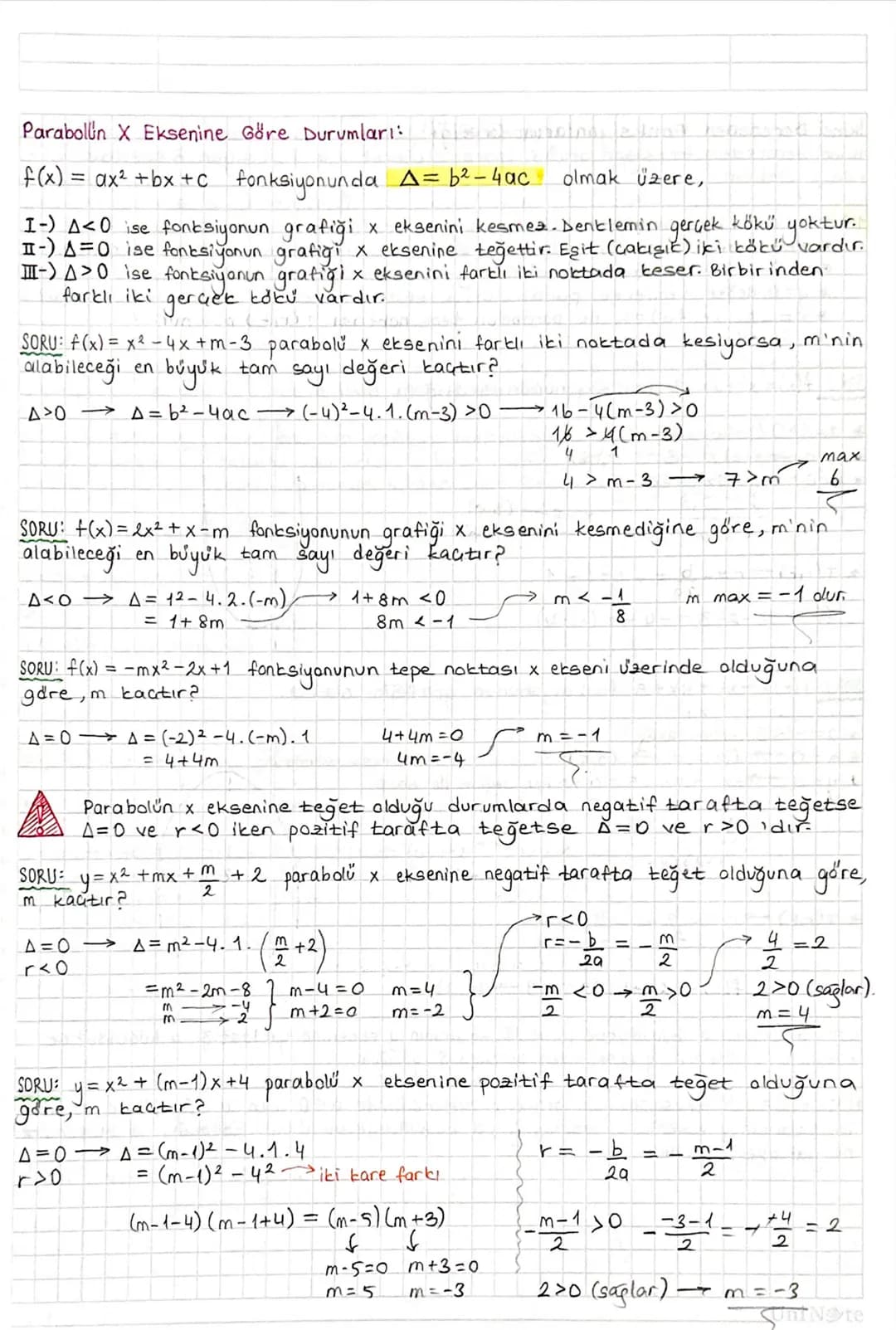 NOT: y = ax² gratiği orijinden geaer. ( x'e
y=ax² + bx
FONKSİYONLARDA UYGULAMALAR:
Over
ise
y=0
arjinder gener.
Fonksiyon Grafiğinin Eksenle