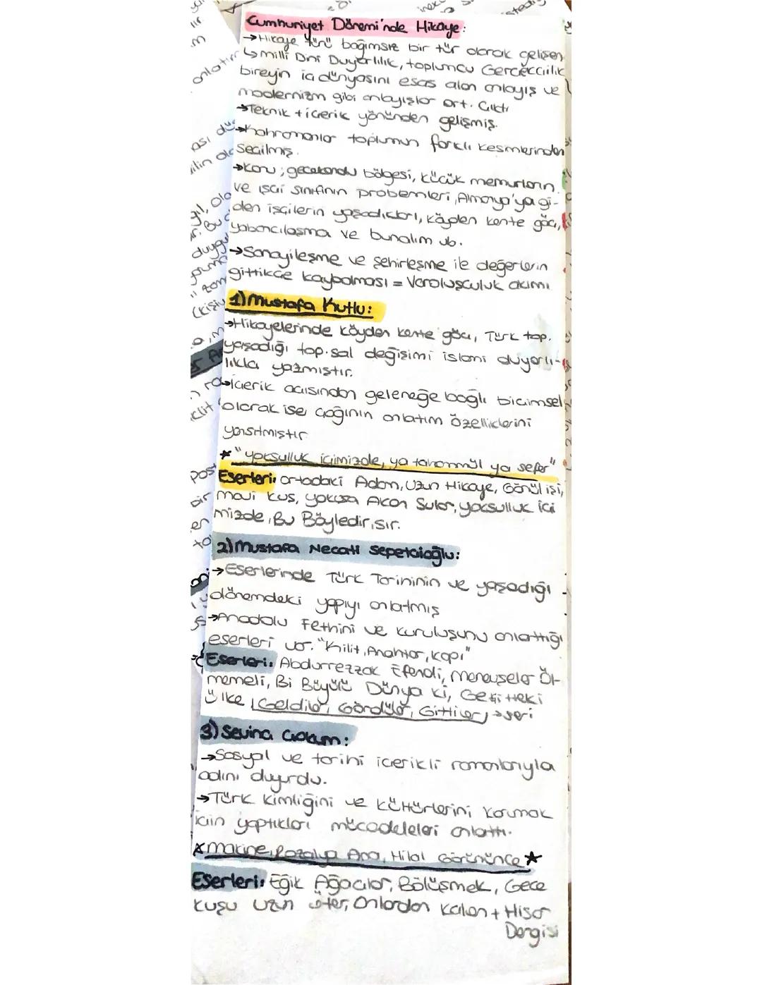 Edebiyat Dersi 12. Sınıf Konuları