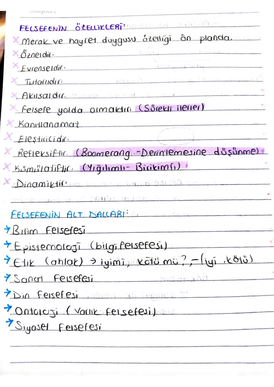Subject:
Date :..........
FELSEFE İLE TANIŞMAN Z
Felsefe & Bilgelik ve sevgi kavramından
Sophia
philosophia
phila
Philosophia kavramını ilk 