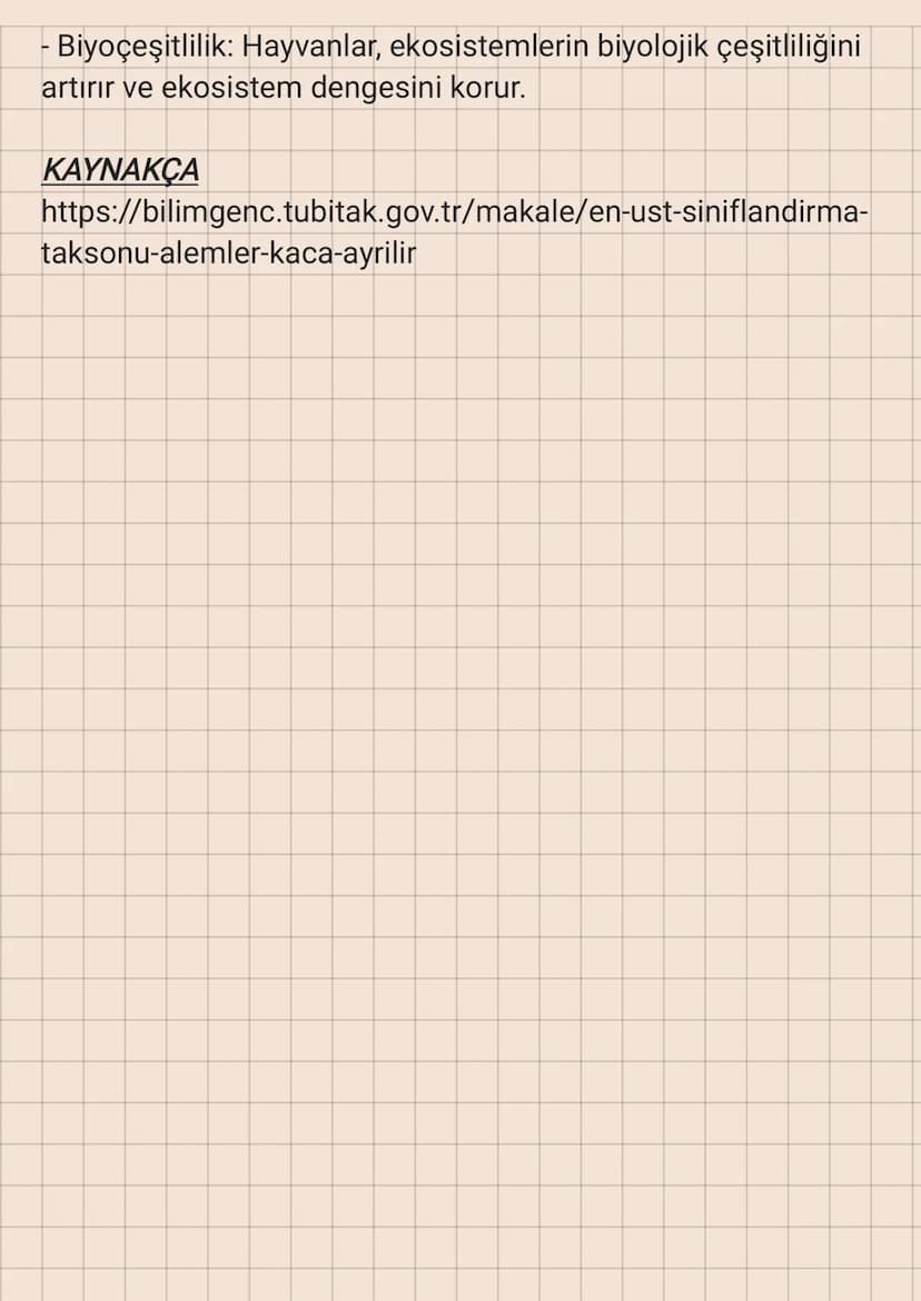 Hayvanlar
Hayvanlar, heterotrof beslenme şekline sahip, çok hücreli ve
genellikle hareket edebilen canlılardır. Hücrelerinde hücre
duvarı bu