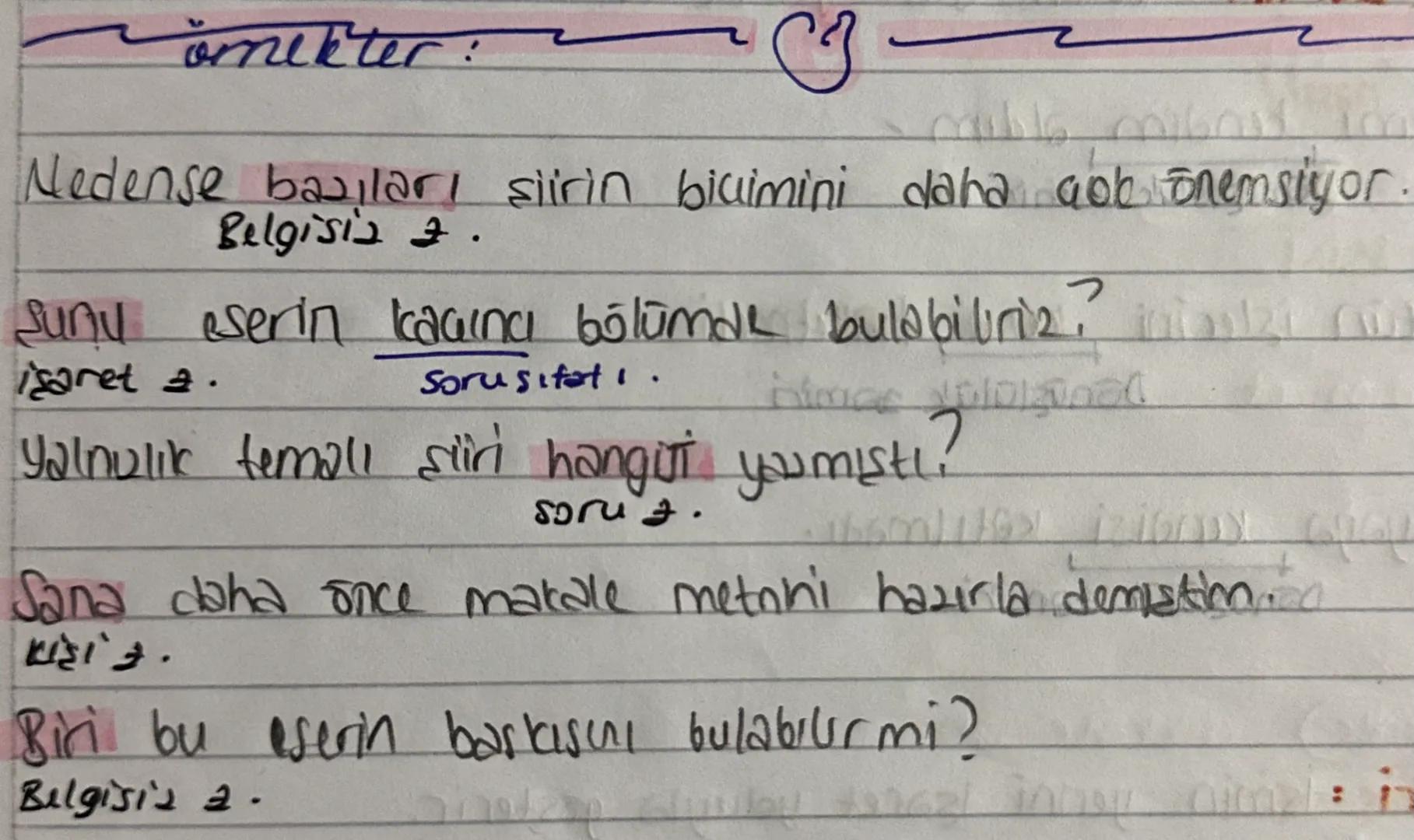 Salcük TÜRLERİ
isim (ad)
Fill (cylem)
Sifat (on ad)
Jamir (adıl)
Jarf (belirtec)
Edat (ilgeu)
Bağlay
1. isim
a) varlıklara verilişine göre i