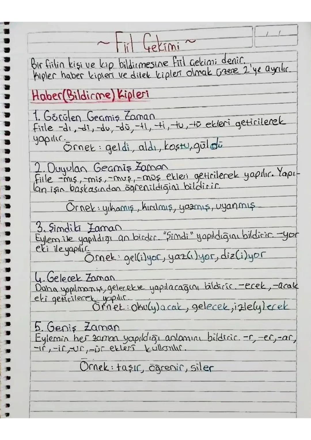 # Dilek Kipleri

1. Gereklilik Kipi
Fiile meli/-malı ekleri getirilir. Gereklilik anlamı kator.
Örnek: gelmeli, okumalı, yapmalı, gitmeli

2