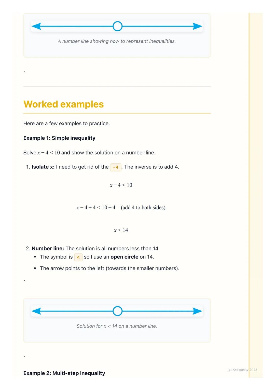 # Solving Linear Inequalities

## What are linear inequalities?

An inequality is a mathematical statement that says two values are not equa