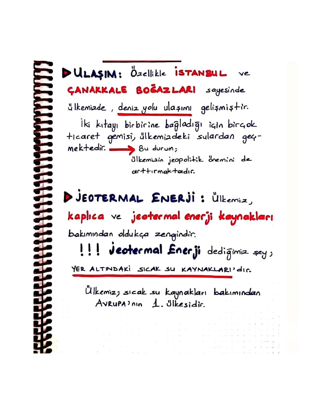 Çanakkale ve İstanbul Boğazları, Jeotermal Enerji ve Türkiye'nin Su Kaynakları