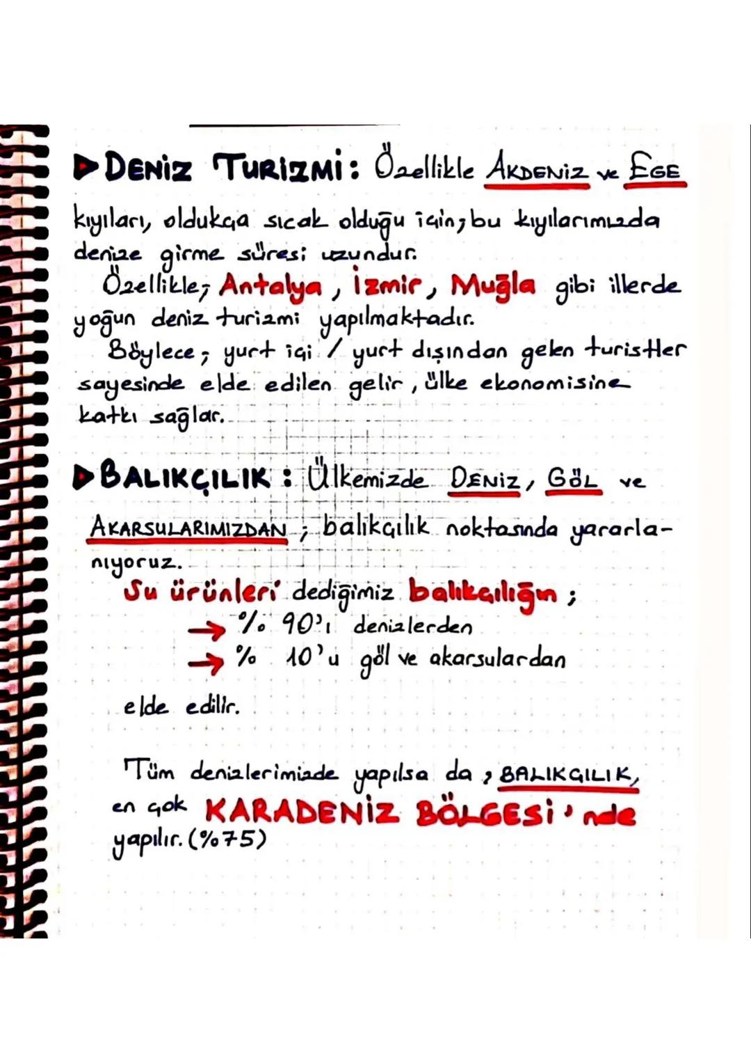 ve
DULAŞIM: Özellikle İSTANBUL
ÇANAKKALE BOĞAZLARI sayesinde
ülkemizde, deniz yolu ulaşımı gelişmiştir.
İki kıtayı birbirine bağladığı için 