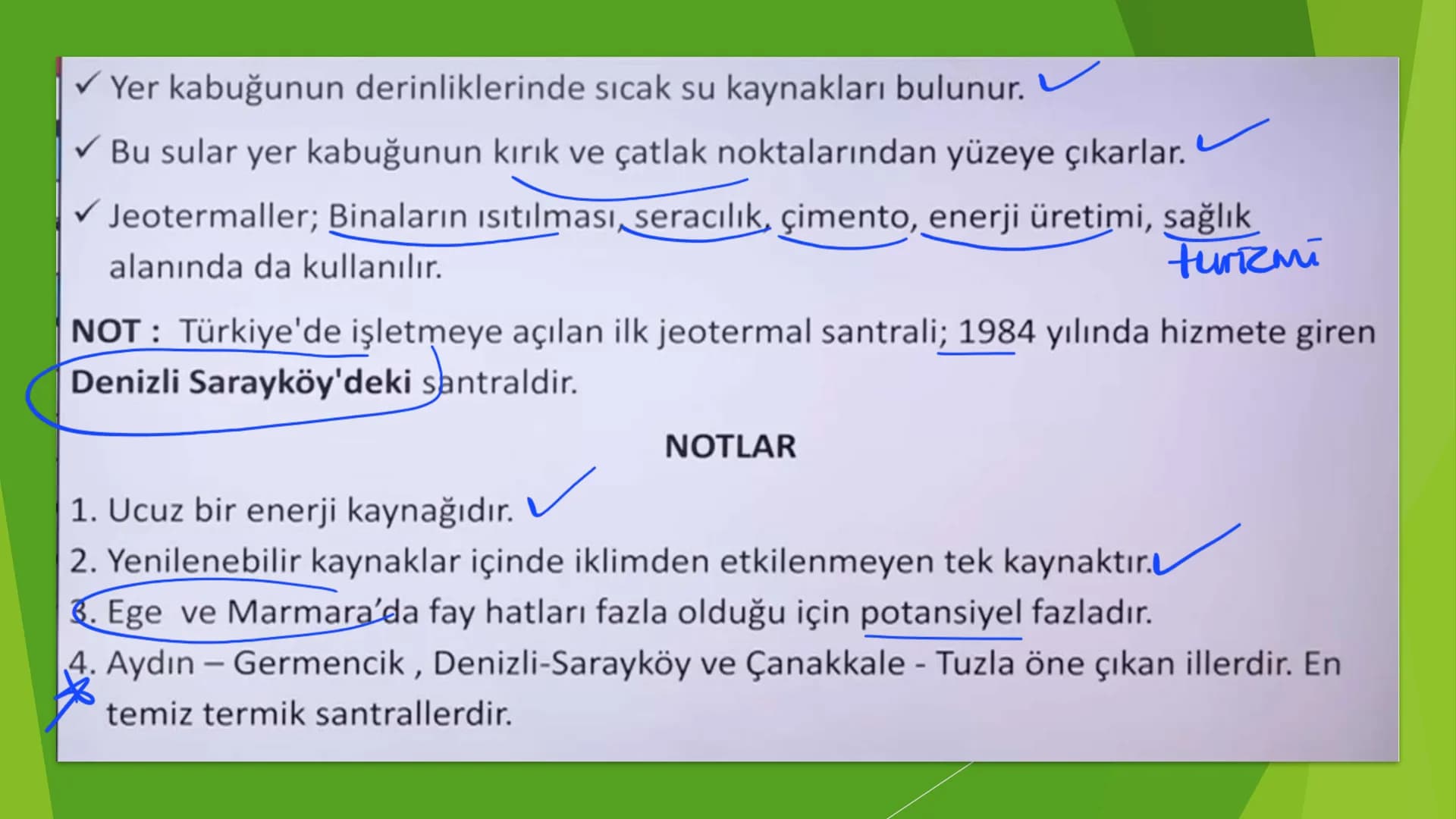 ENERJİ KAYNAKLARI
Yenilenemeyen
Enerji Kaynaklary
Yenilenebilir
Enerji Kaynaklar
Nükleer
Enerji Kaynakları
(Fosil Enerji Kaynaklan)
Taş Kömü