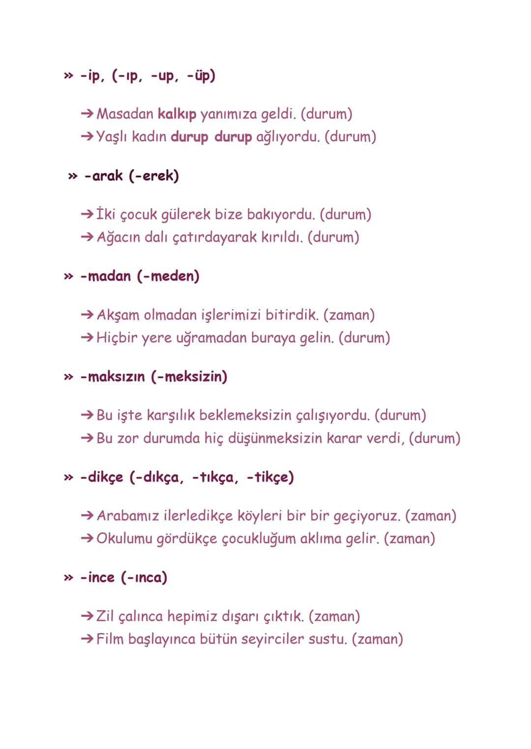 İSİM FİİL
FİİLİMSİLER
Cümle içerisinde isim görevinde kullanılan fiilimsilere
İsim-Fiil denir.
Fiilin kök veya gövdesine
• -ma (-me),
•-mak 