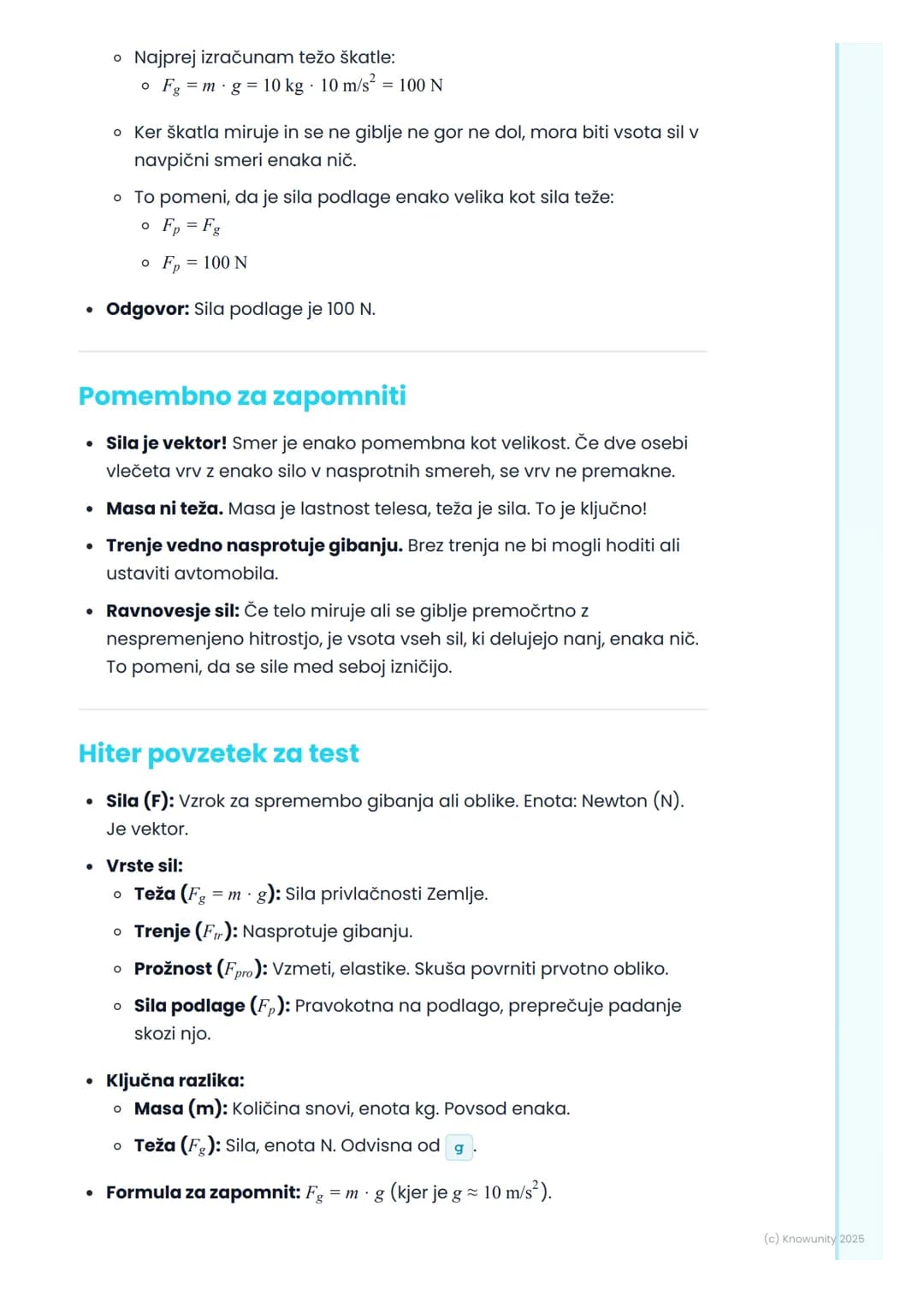 # 3.1. Pojem sile in njene vrste

Uvod v pojem sile

Sila je v fiziki eden od osnovnih pojmov. V vsakdanjem življenju si silo
predstavljamo 