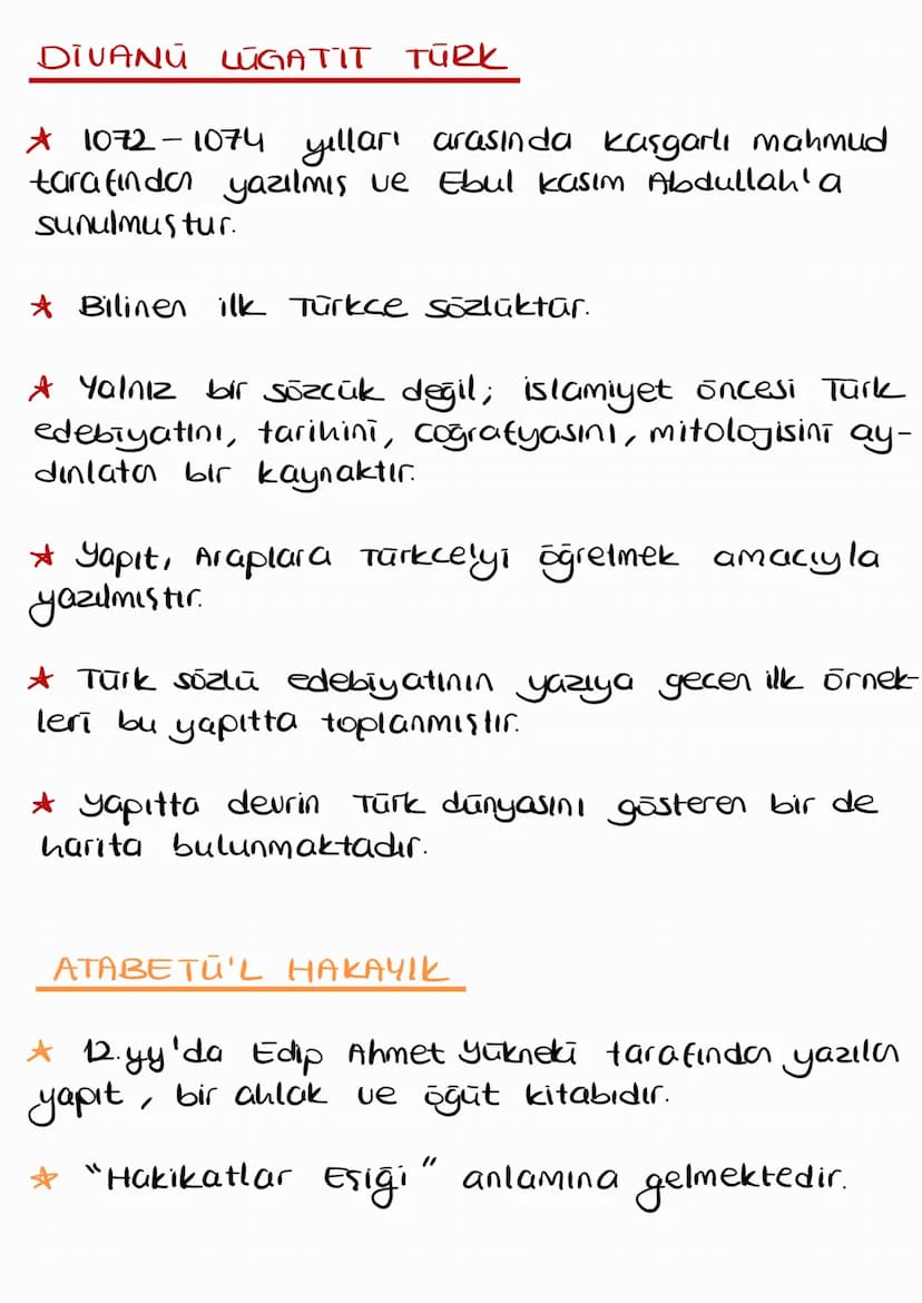 ilk yapıtlar
KUTADGU BILIG
A 11.yy'da Yusuf Has Hacip tarafından yazılan
Kutadgu Bilig, Doğu Karahou Devleti'nin Hakanı
Tabgaç Buğra Han'a s