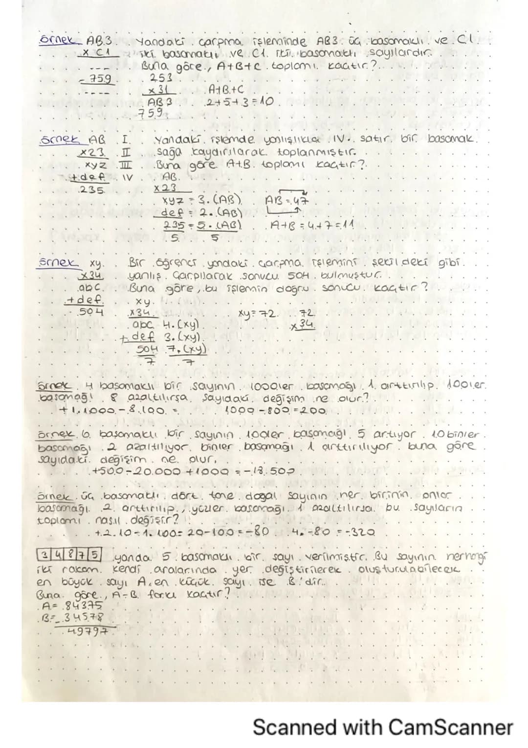 Basamak. Gözümleme
ab iki basamaka sayi. ise.;
ab = 10..a+b.
↳birler
onlar
abc.uc.basamaklı. Sayı ise.
abc. 100.a+10..b+.C.
birler
87105
yüz
