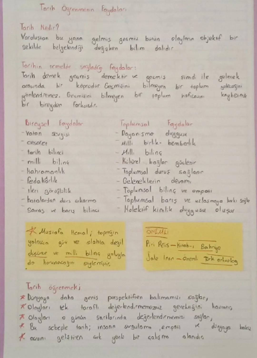 Tarih Öğrenmenin Bireye ve Topluma Faydaları 