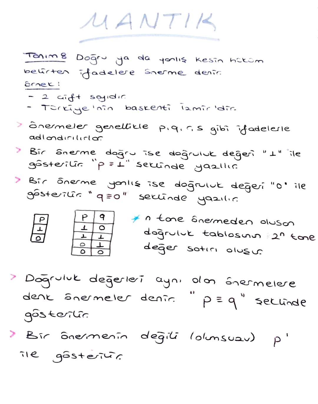 Mantık Nedir? Temel Bilgiler
