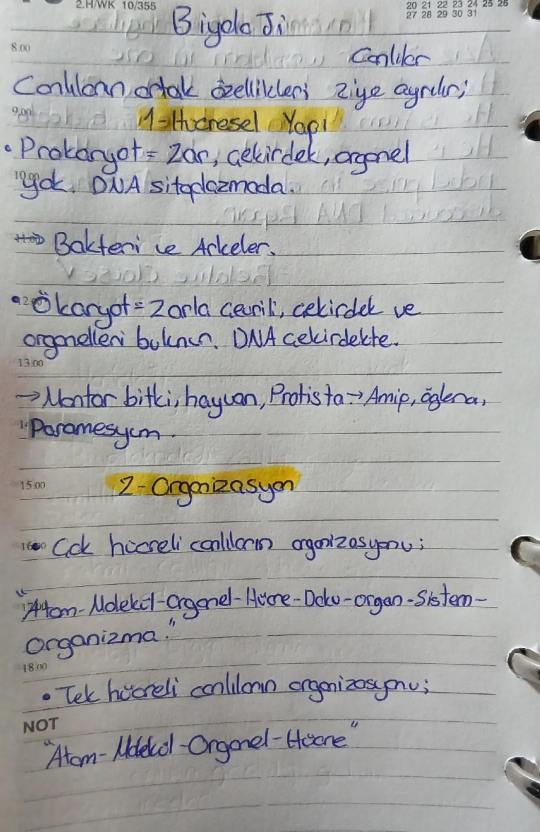 Canlıların ortak özellikleri 9. Sınıf ilk konu.