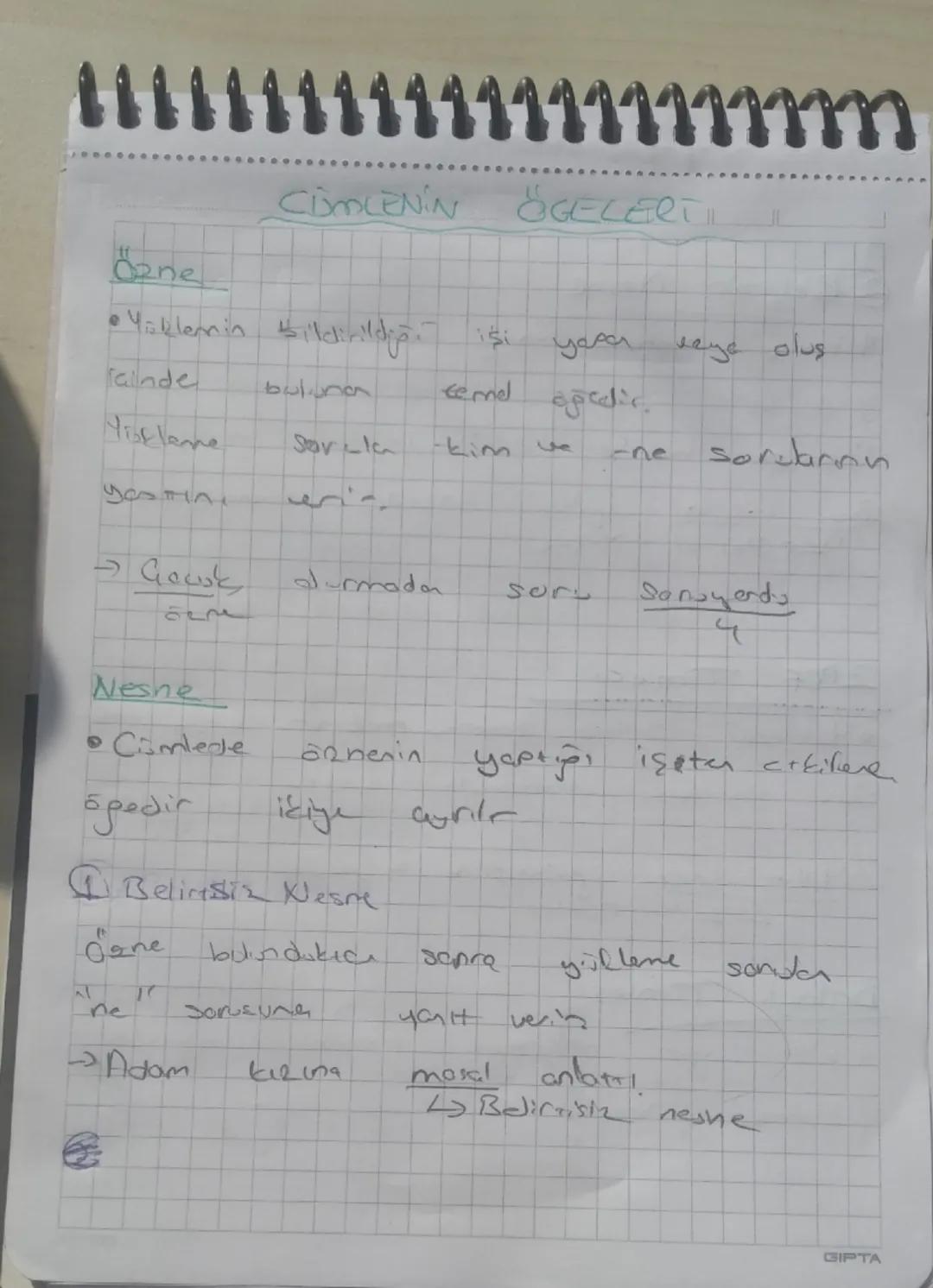 8. Sınıf Cümlenin Ögeleri Konu Anlatımı ve Örnekler