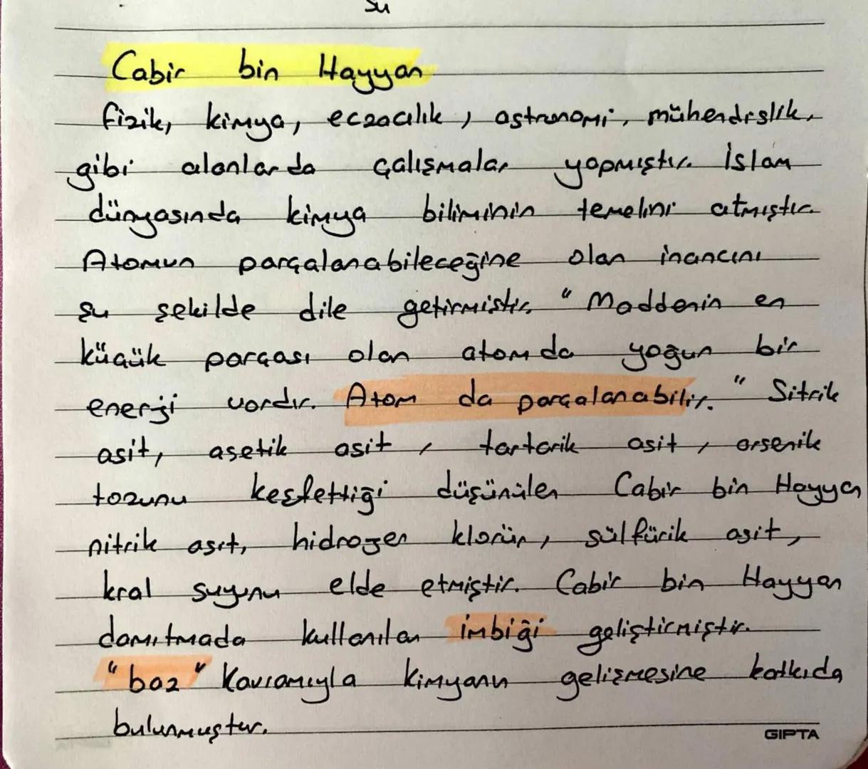 Su
sekilde dile
küçük parçast
olan
fizike, kimya, eczacılık, astronomi, mühendislik,
Cabir
bin Hayyan
gibi alanlar da
çalışmalar
dünyasında
