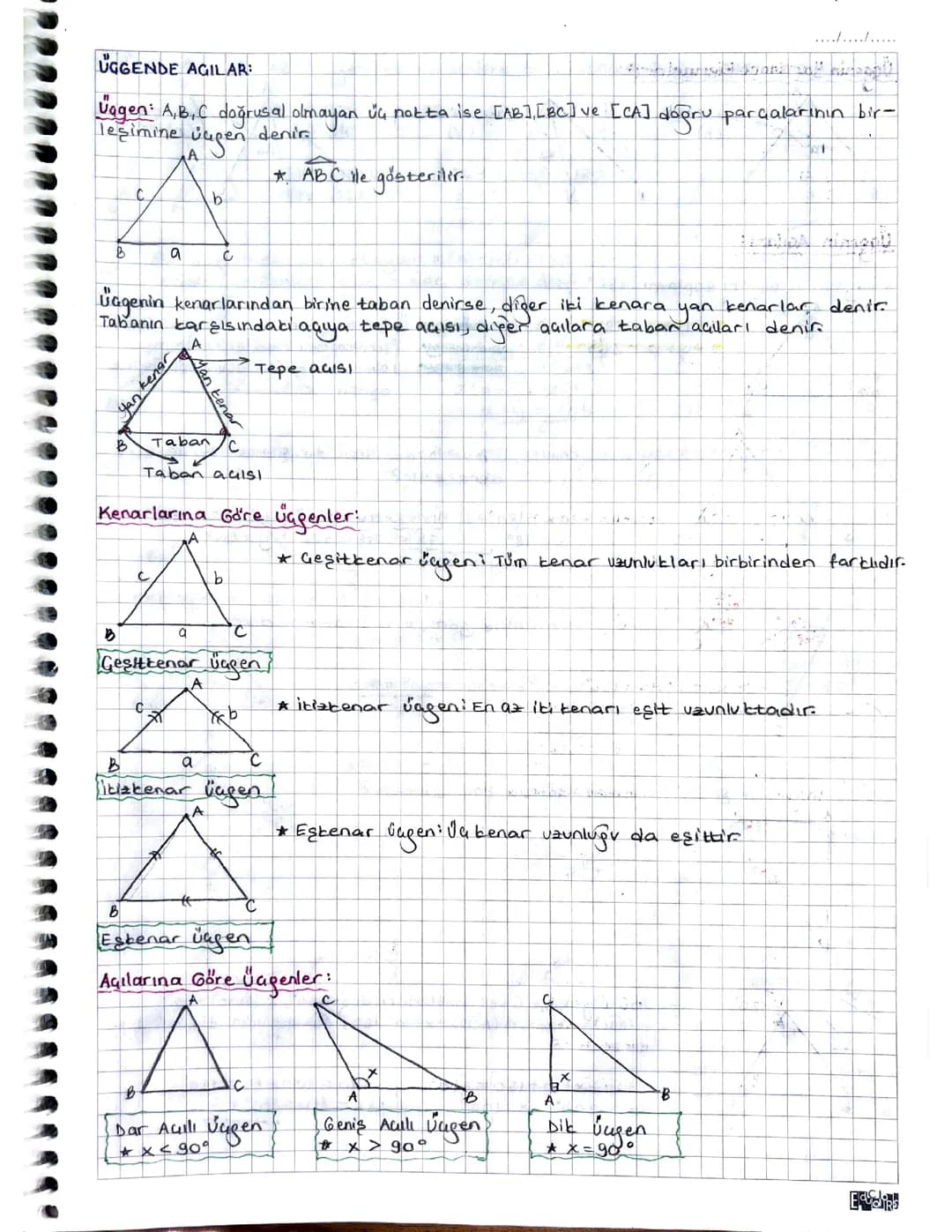 TYT GEOMETRİ ÜÇGENDE AÇI