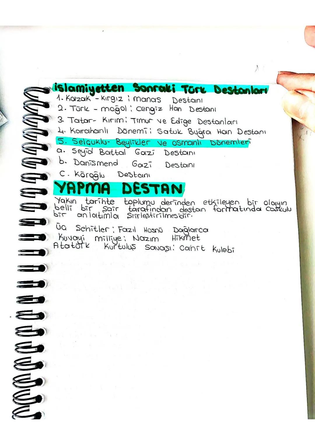 DESTAN
yaşamını derinden etkileyen doğal olayları,
Kahramanlıktar
UZUN
,
Savaşlardan
manzum anlatılardır.
Anonimdirler.
esinlenerek bluşturu