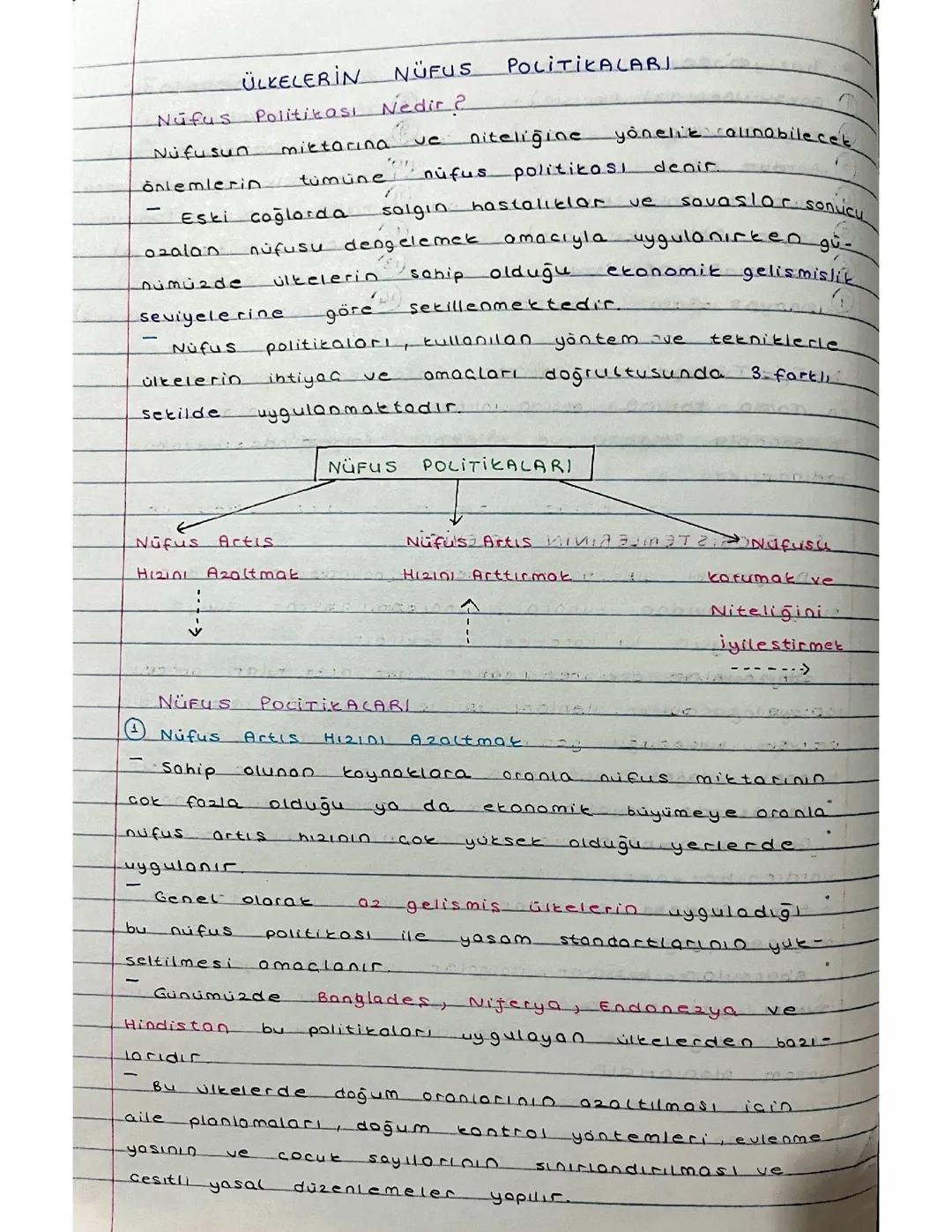 Ülkelerin nüfus politikaları