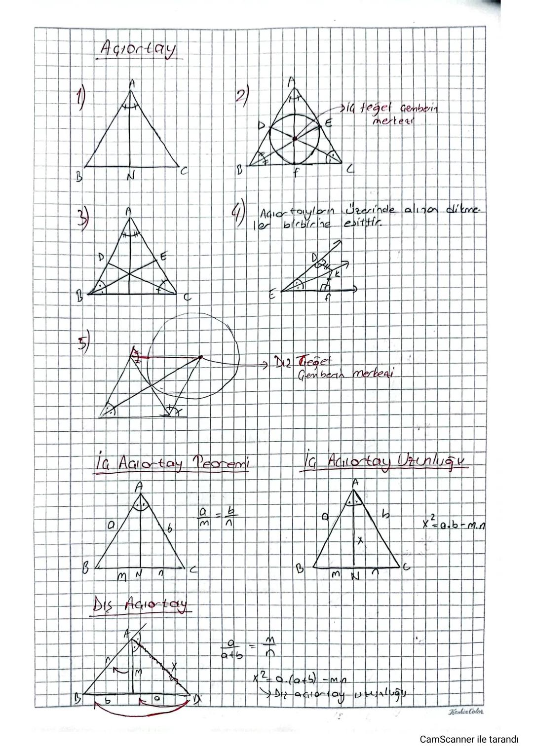 Agiortay
2
Dia teget gemberin
metez
3)
A
D
A
(1) Agior fayların üzerinde alınan ditore.
e
birbirine esittir.
D
7 D12 Teget
Gemberin merkeai
