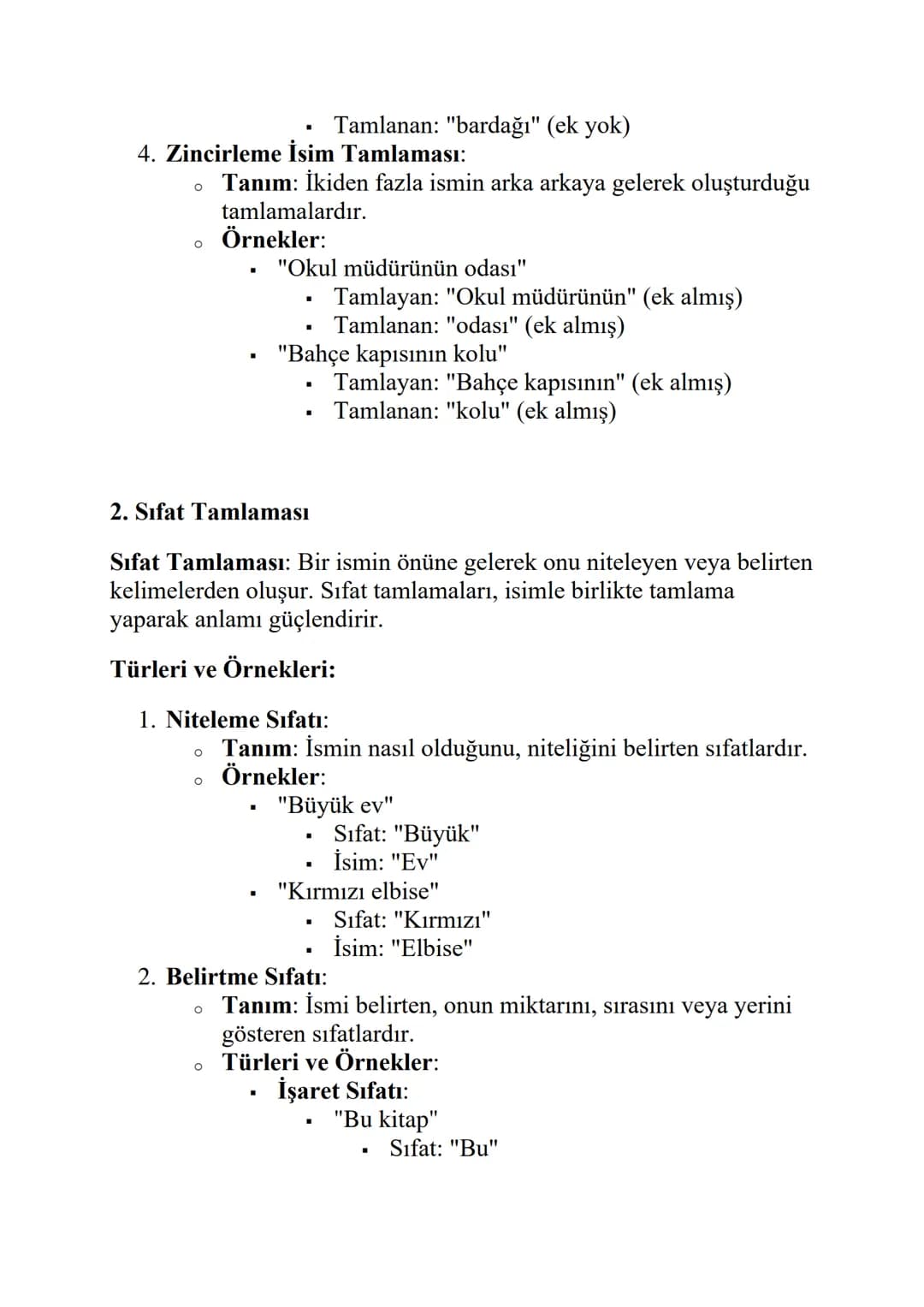 TAMLAMALAR
1. İsim Tamlaması
İsim Tamlaması: Bir isimle başka bir ismin, belirli kurallara göre
birleşerek oluşturduğu tamlamalardır. İsim t