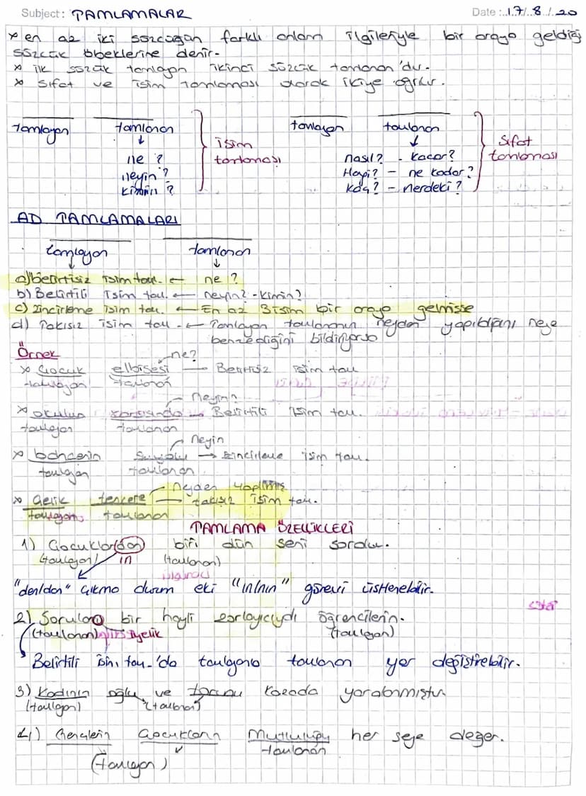 Subject: PAMLAMALAR
xen
طه
Date: 178.1.20
iki sozcuğan farklı anlam ilgilenyle bir oroyo geldiği
SSZCK öbeklerine denir-
× TIK
sszük tanlayo