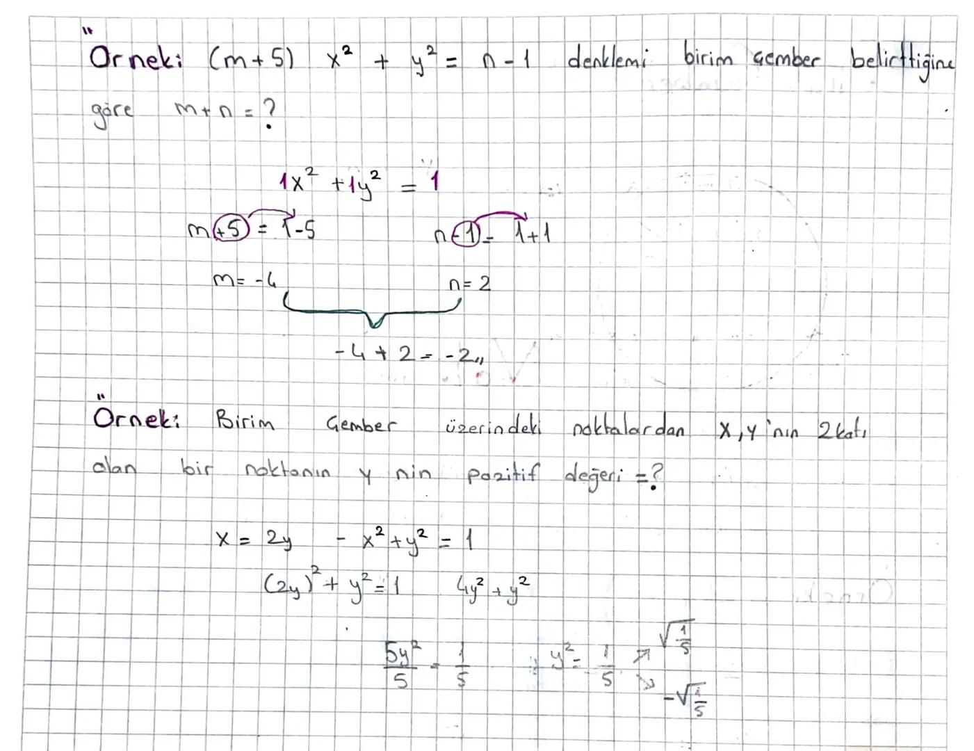 Birim Gember
m (0,0) ve yarıçapı
P(x-y)
olan
Gembere
1 birim
birim Gember
denir. Birim Gemberin denklemi
x² + 42
-
1 dir
Not: Birim Gember
G