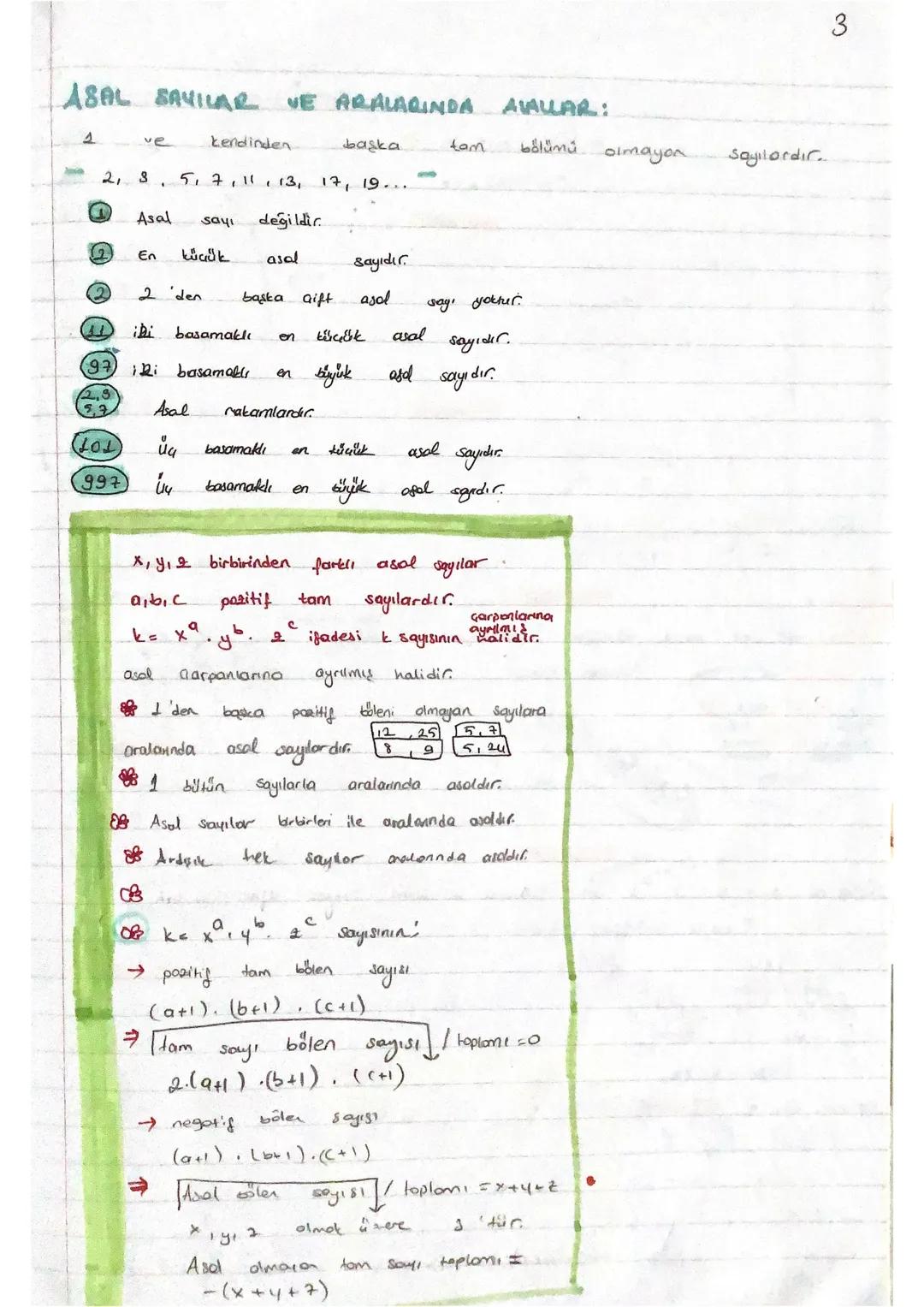 ASAL SAYILAR
ve
kendinden
VE ARALARINDA
başka
2, 3 5, 7, 11, 13, 17, 19...
AVALLAR:
tam
bölümü
olmayon
Sayılardır.
Asal
sayi değildir
2
En
k