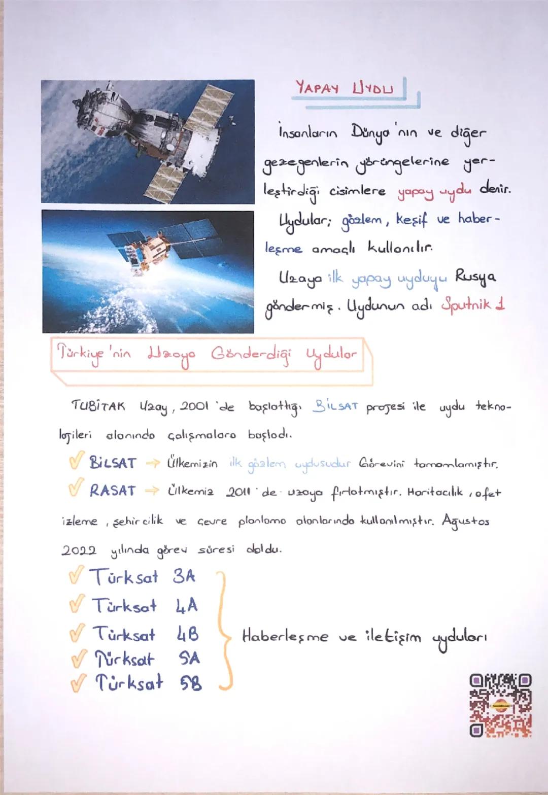 # GÜNEŞ SİSTEMİ VE ÖTESİ

## UZAY TEKNOLOJİLERİ

Kazanımlar :
F.7.1.1.1. UZay teknolojilerini açıklar
F.7.1.1.2. UZay kirliliğinin nedenleri