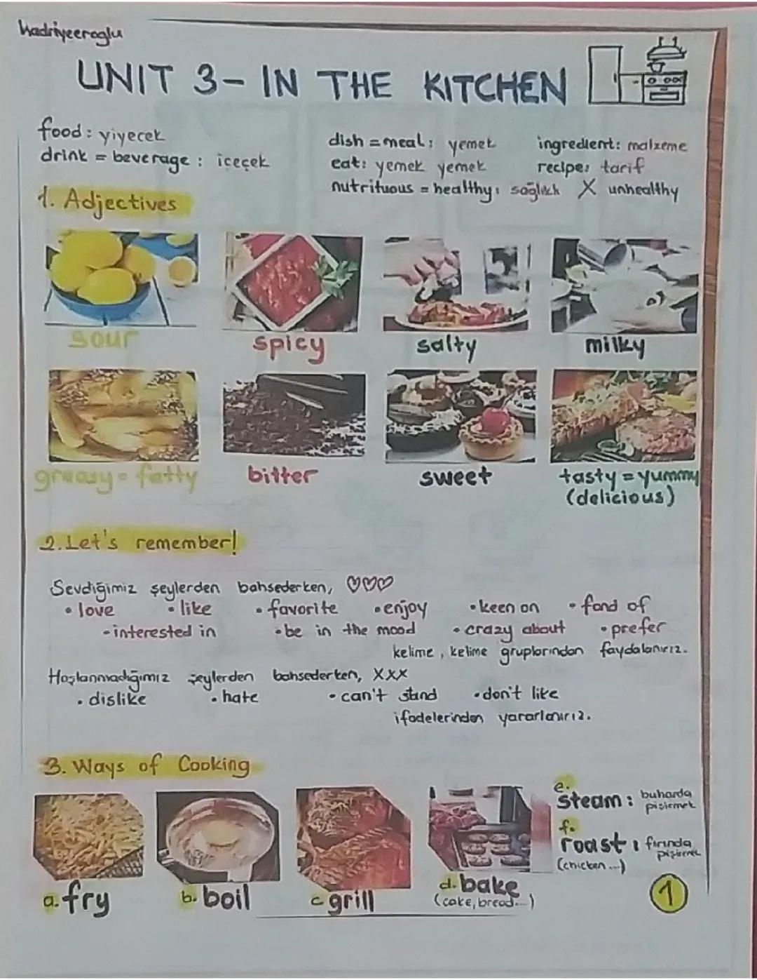 8. Sınıf İngilizce Ünite 3: Konular ve Çalışma Rehberi