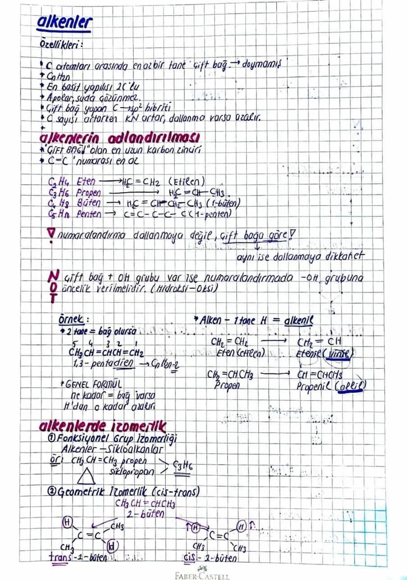 ORGANİK KİMYA
Organik Kimyaya Giriş
R
Organik Bilesikler
genellikle suda Gözünmetler
Sayıları çok
+at element kullanılır
A tepkimeleri yavas