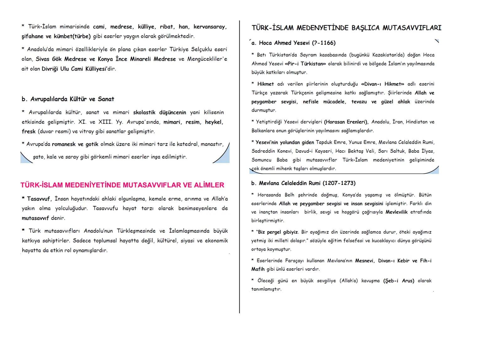 TARİH DERS NOTLARI

1.ÜNİTE: TÜRKİSTAN'DAN TÜRKİYE'YE (1040-
1299)

Türklerin İslamiyet'i Kabulü Ve İlk Türk-İslam Devletleri

TÜRKLERİN İSL
