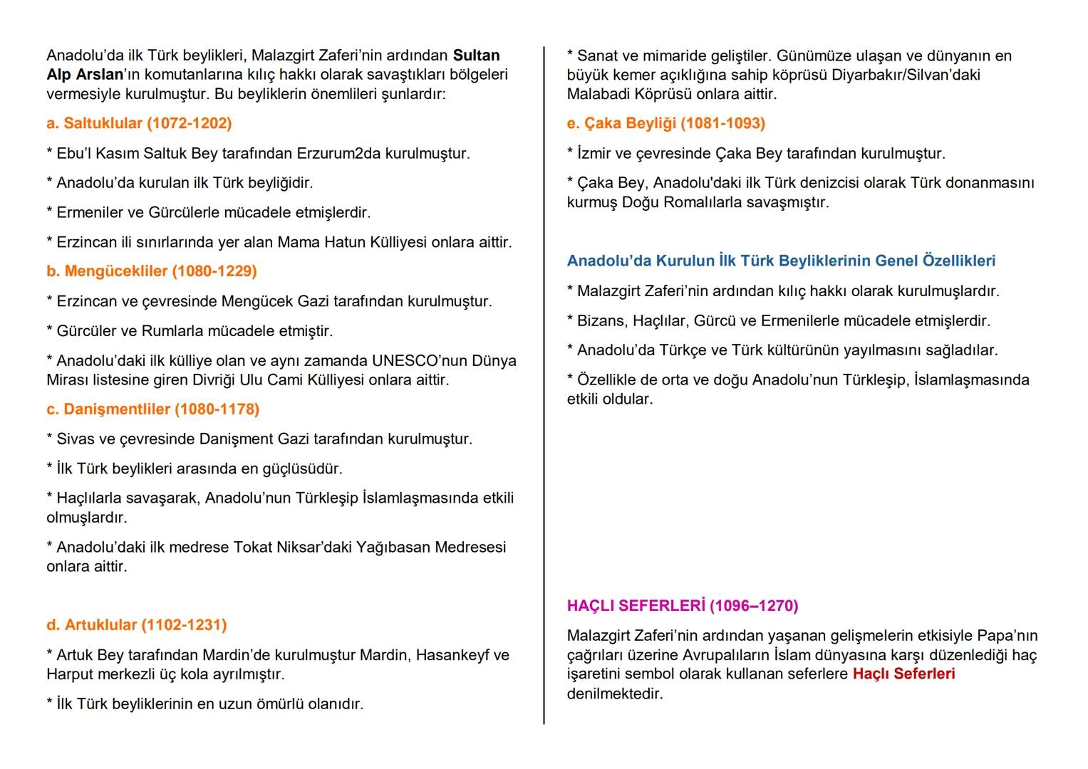 TARİH DERS NOTLARI

1.ÜNİTE: TÜRKİSTAN'DAN TÜRKİYE'YE (1040-
1299)

Türklerin İslamiyet'i Kabulü Ve İlk Türk-İslam Devletleri

TÜRKLERİN İSL