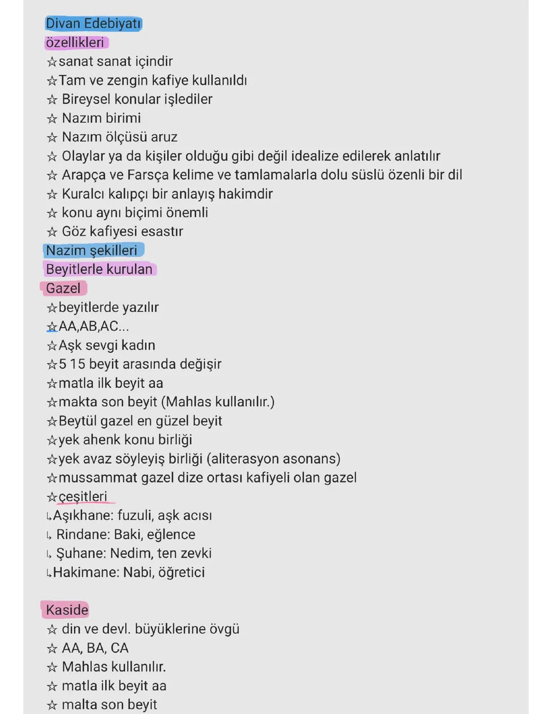 Divan Edebiyatı 