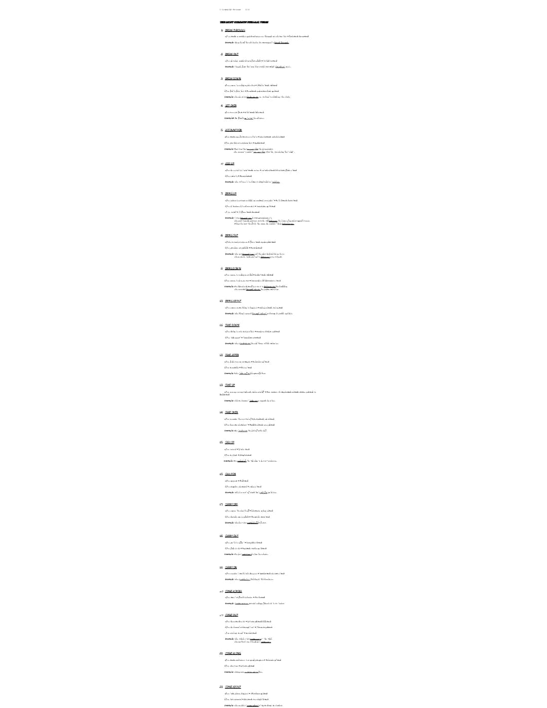 Top 50 Phrasal Verbs PDF: Your Ultimate Phrasal Verbs List and Examples