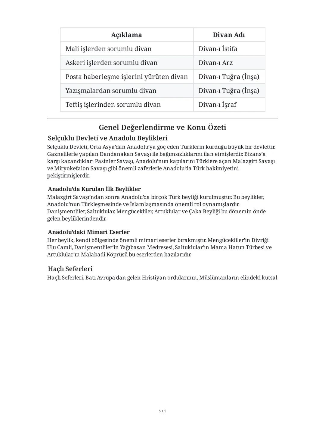 # 10. Sınıf Tarih Dersi 1. Dönem 1. Yazılı Soruları Özeti

Bu özet, 10. sınıf tarih dersi 1. dönem 1. yazılı sınavında sorulan sorular ve ce