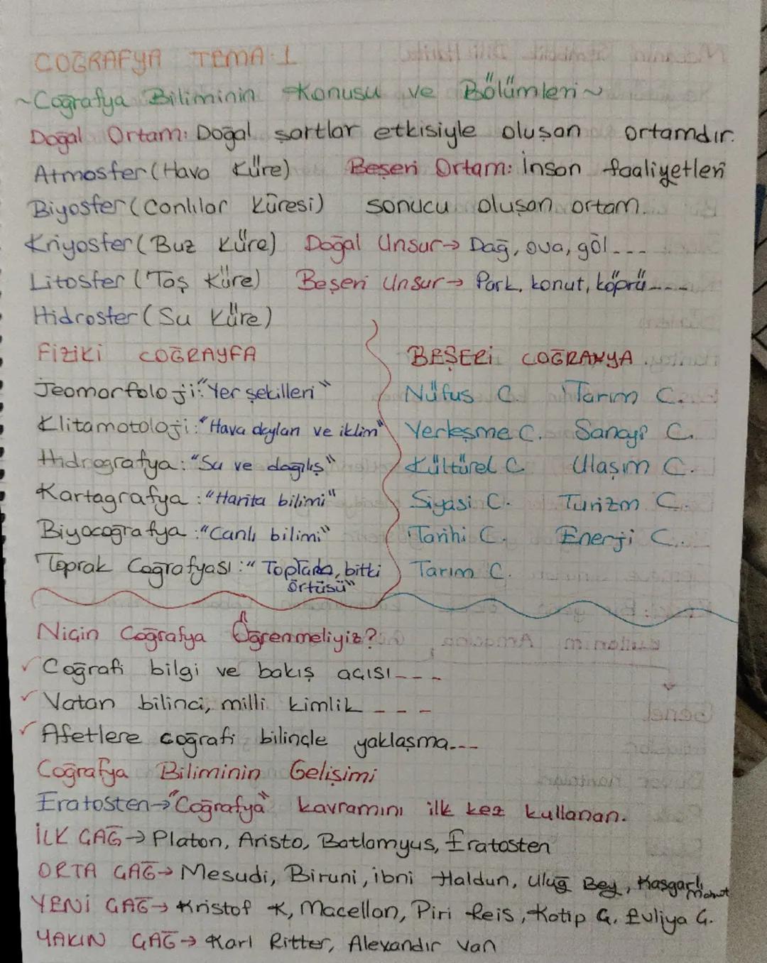 COĞRAFYA TEMA I

~Coğrafya Biliminin Konusu ve Bölümleri~

Doğal Ortam: Doğal sortlar etkisiyle oluşan ortamdır.

Atmosfer (Havo Küre) Beşer