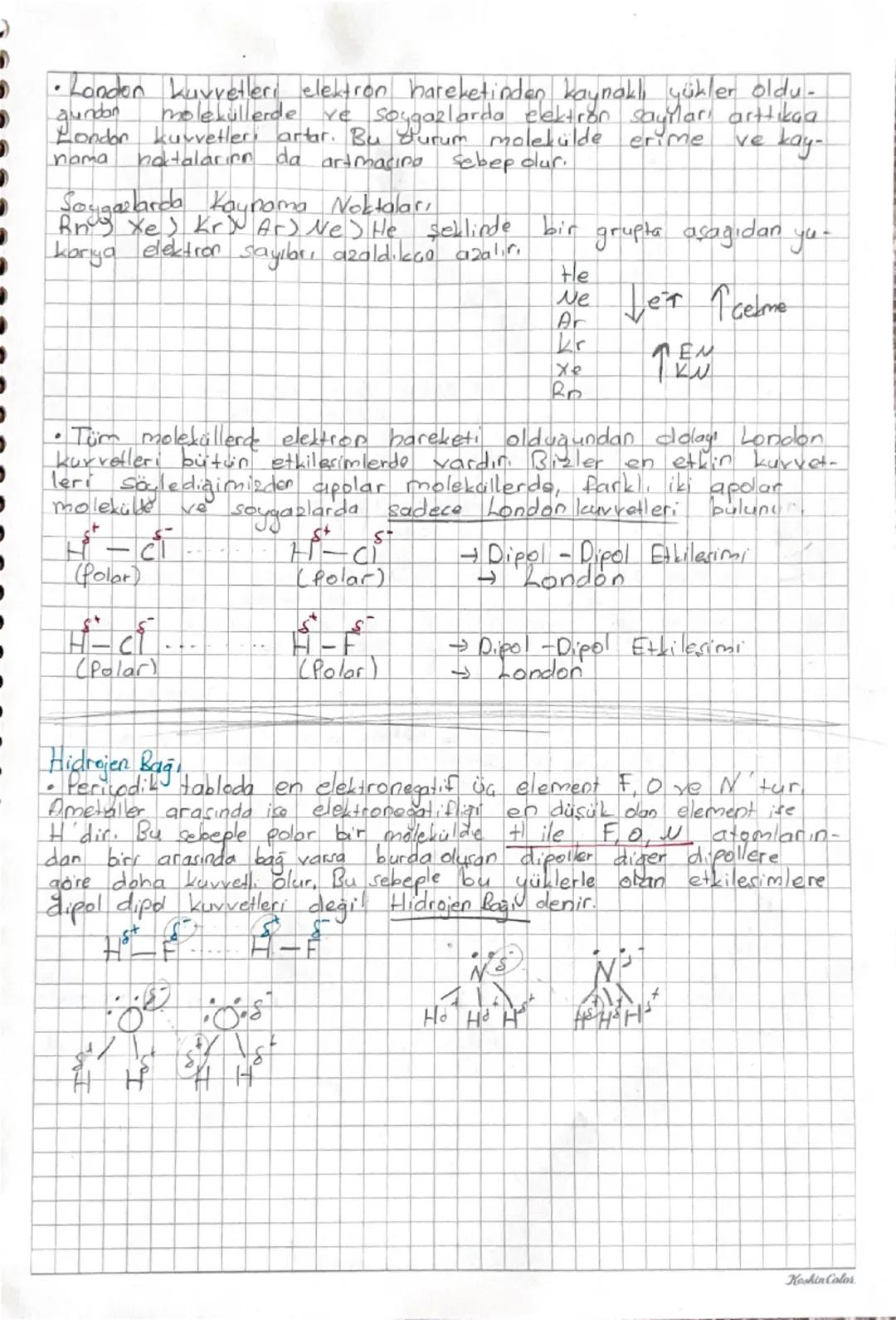 # Kimya

## Moleküller Arası Etkileşimler

İyon Yükleri  metal  ametal
Katiyon ve anyon arasında elektron alışverişi ile oluşan iyonik bileş