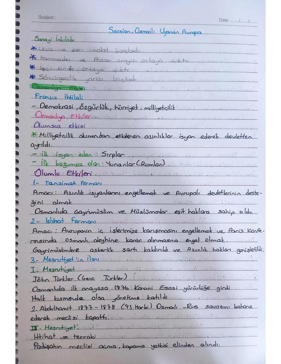 Sarsılan Osmanlı Uyanan Avrupa