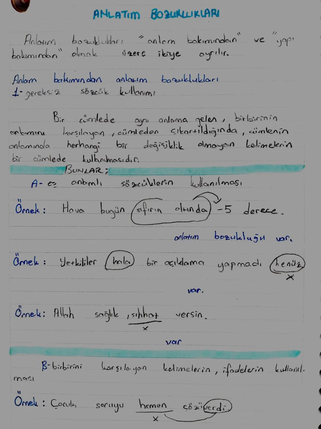 ANLATIM BOZUKLUKLARI
Anlatım bozuklukları
" anlam bakımından"
ve
yapı
bakımından" olmak
üzere ikiye
oyrılır.
Anlam
1- gereksiz
bakımından an