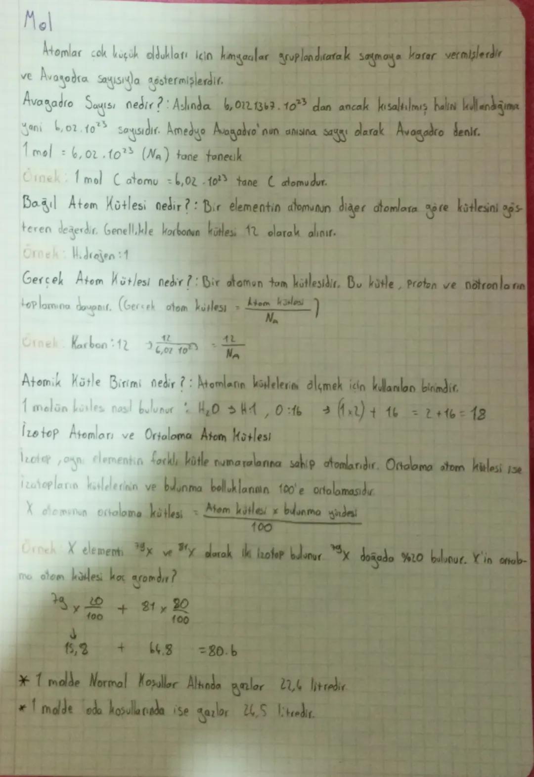 Mal
ve
Atomlar çok küçük oldukları için kimgacılar gruplandırarak saymaya karar vermişlerdir
Avagadra sayısıyla göstermişlerdir.
Avagadro Sa