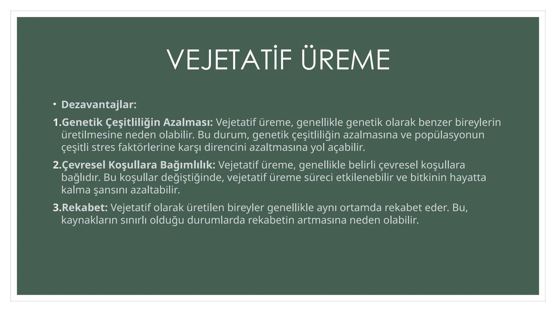 EŞEYSİZ ÜREME
YÖNTEMLERİNİN
CANLILAR
AÇISINDAN
AVANTAJ VE
DEZAVANTAJLARI EŞEYSİZ ÜREME ÇEŞİTLERİ
YUMRU GÖVDE
İLE ÜREME
VEJETATİF
ÜREME
SÜRÜN